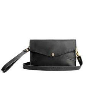 Portland Leather women’s Black Leather Bag